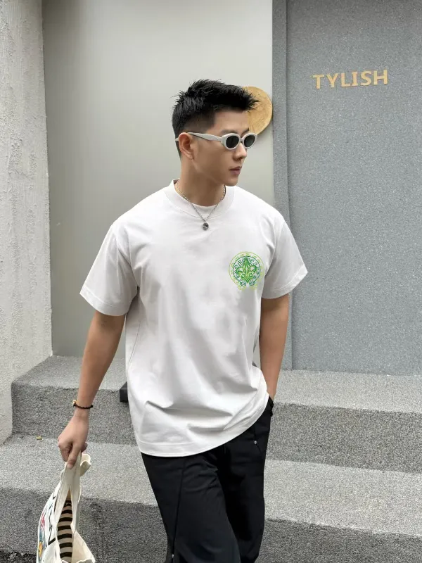 [CH ] 2026FW T LOGO Premium 26s Same Style ：Black White Gray Size：S M L XL 2XL